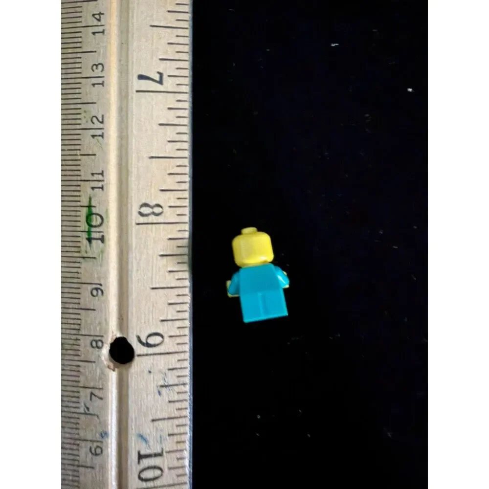 Lego Baby Minifig light yellow head and hands aqua torso and legs